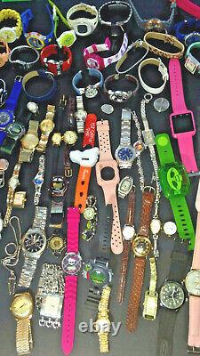 10+ Pound Lot Of Watches and Parts for Repair Metal Analog Dial Plastic Digital