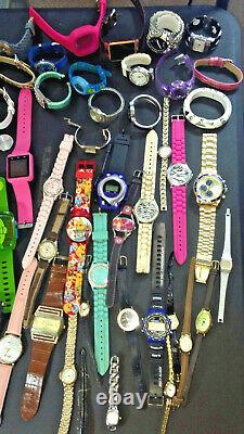 10+ Pound Lot Of Watches and Parts for Repair Metal Analog Dial Plastic Digital