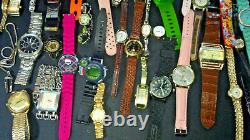 10+ Pound Lot Of Watches and Parts for Repair Metal Analog Dial Plastic Digital