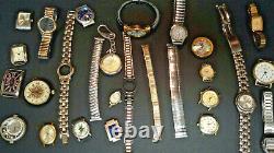 10+ Pound Lot Of Watches and Parts for Repair Metal Analog Dial Plastic Digital