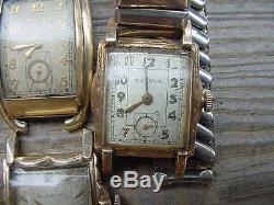 10 Vintage BULOVA Watches For Parts