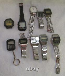10 Vintage Quartz Wrist Watch Lot Casio, For Restore Or Parts Donor, Mlot #66