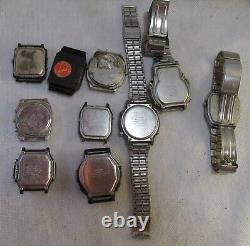 10 Vintage Quartz Wrist Watch Lot Casio, For Restore Or Parts Donor, Mlot #67