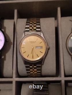 10 mens & Womens Timex Seiko Guess Quartz Watch Collection Parts Or Repair lot