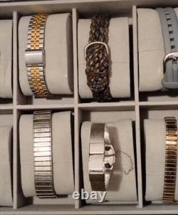 10 mens & Womens Timex Seiko Guess Quartz Watch Collection Parts Or Repair lot
