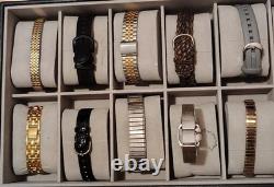 10 mens & Womens Timex Seiko Guess Quartz Watch Collection Parts Or Repair lot