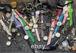 11 LBS Box of Watches for parts or repair, various brands