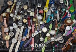 11 LBS Box of Watches for parts or repair, various brands