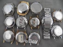 12 Vintage Men's Autowind Wrist Watches for Parts, Repair, No Reserve Auction #2