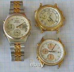 12-lot SEIKO QUARTZ Wristwatch for Parts or Repair 1970s 1980s incl Chronograph