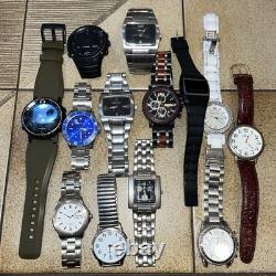 13-Qty Watch Lot for Parts Repair Seiko Suunto Michael Kors Denver Some Runners