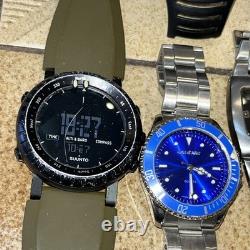 13-Qty Watch Lot for Parts Repair Seiko Suunto Michael Kors Denver Some Runners
