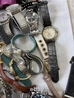 13 lb Watch Parts Repair Lot Untested Watches Straps Watch Heads Missing Parts