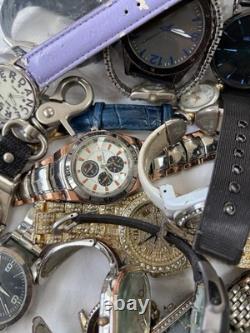 13 lb Watch Parts Repair Lot Untested Watches Straps Watch Heads Missing Parts