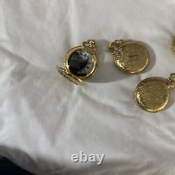 14 Brigade Pocket Watch & 6 with Chain, Vintage theme for parts as is see pics