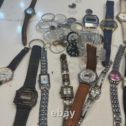 145 VTG To Modern Men And Women Mixed Watch Lot for Parts, Repair Or Service
