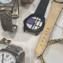 145 VTG To Modern Men And Women Mixed Watch Lot for Parts, Repair Or Service