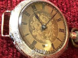 14ct Gold Fob Watch small lever movement antique or vintage not working