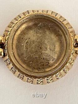 14k Yellow Gold Ladies Movado Watch Band No Watch Damaged Crystal
