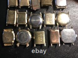 15 Elgin Wrist Watches All Not Working GF And Steel As Is For Parts Repair