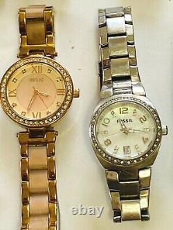 15pc FOSSIL Watch Lot with 1 Relic Men's & Women's for Parts or Repair