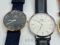 16 Daniel Wellington Men's & Women's Watches Mix Lot Broken As Is FOR PARTS