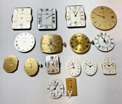 16 Vintage Baume & Mercier Men's & Women's Quartz Watch Movements For Parts