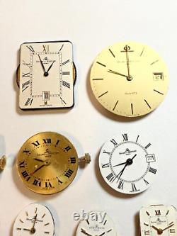 16 Vintage Baume & Mercier Men's & Women's Quartz Watch Movements For Parts