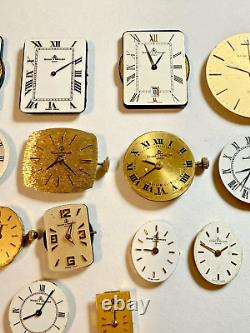 16 Vintage Baume & Mercier Men's & Women's Quartz Watch Movements For Parts