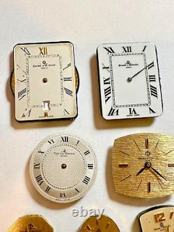 16 Vintage Baume & Mercier Men's & Women's Quartz Watch Movements For Parts