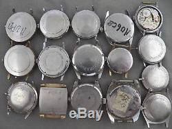 16 Vintage Men's Caravelle, Bulova Watches for Parts or Repair, No Res Auction