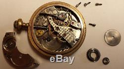 16s Waltham 21j Crescent St. Pocket Watch, Wind Indicator. For Parts