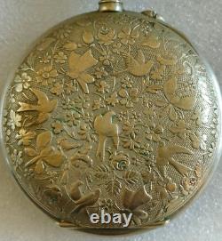 1890s Swiss Pocket Watch Gurzelen Star Antique ornate design. Not Working