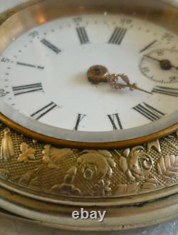 1890s Swiss Pocket Watch Gurzelen Star Antique ornate design. Not Working