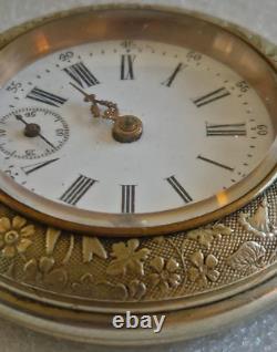 1890s Swiss Pocket Watch Gurzelen Star Antique ornate design. Not Working