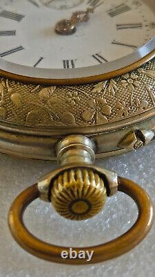 1890s Swiss Pocket Watch Gurzelen Star Antique ornate design. Not Working