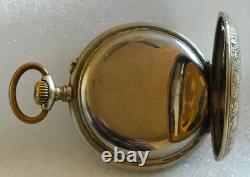 1890s Swiss Pocket Watch Gurzelen Star Antique ornate design. Not Working