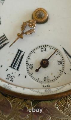 1890s Swiss Pocket Watch Gurzelen Star Antique ornate design. Not Working