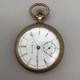 1897 Hampden Menlo Park Pocket Watch 17j 54mm BROKEN FOR PARTS OR REPAIR