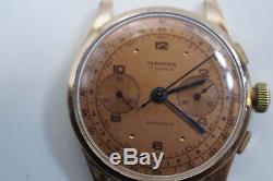 18k Temporis Chronograph Watch (damaged Lugs But Working Good) A611