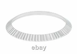 18k White Gold Fluted Bezel Watch Part For Rolex Datejust 2 41mm 116300, 116334