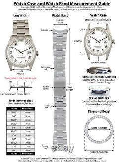 18k White Gold Fluted Bezel Watch Part For Rolex Datejust 2 41mm 116300, 116334