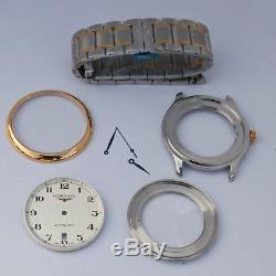 18k gold plated watch repair parts for fix watch case kit FIT 2892 movement