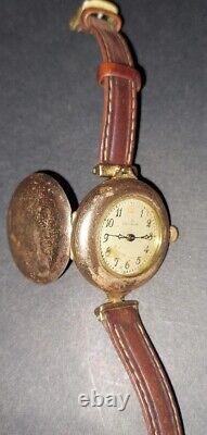 1910-1920s Vtg Waltham A. W. W. Co Mass Watch For Parts/Rep Wadsworth Referee 20Y