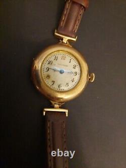 1910-1920s Vtg Waltham A. W. W. Co Mass Watch For Parts/Rep Wadsworth Referee 20Y