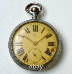 1920's OMEGA POCKET WATCH FOR PARTS OR REPAIR