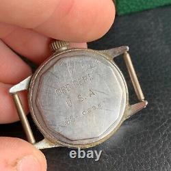 1940's Waltham ORD Dept US Military WWII Wristwatch Project for PARTS / REPAIR