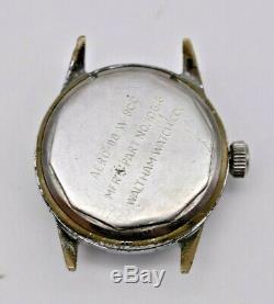 1942 WW2 Navy Pilots Hacking Watch A-11, Black, WALTHAM FSSC 88-W-800 (P/R)