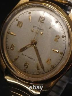 1950s Benrus Selfwinding CF-1/ETA 1256 Mechanical Watch, For Parts Or Repair