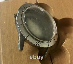 1950s vintage Zodiac Sea Wolf watch case ref. 699 damaged for parts or repair